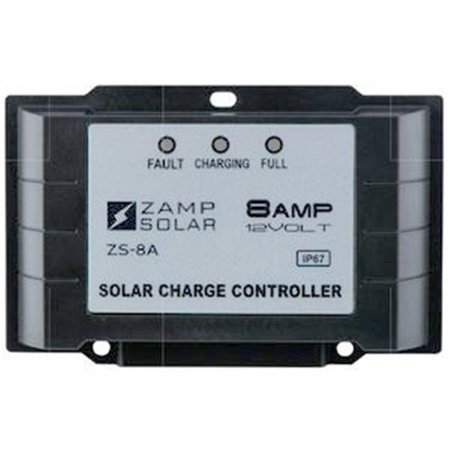 ZAMP SOLAR Zamp Solar Z6F-ZS8AW 8A 5 Stage Waterproof Controller with PWM Technology Z6F-ZS8AW